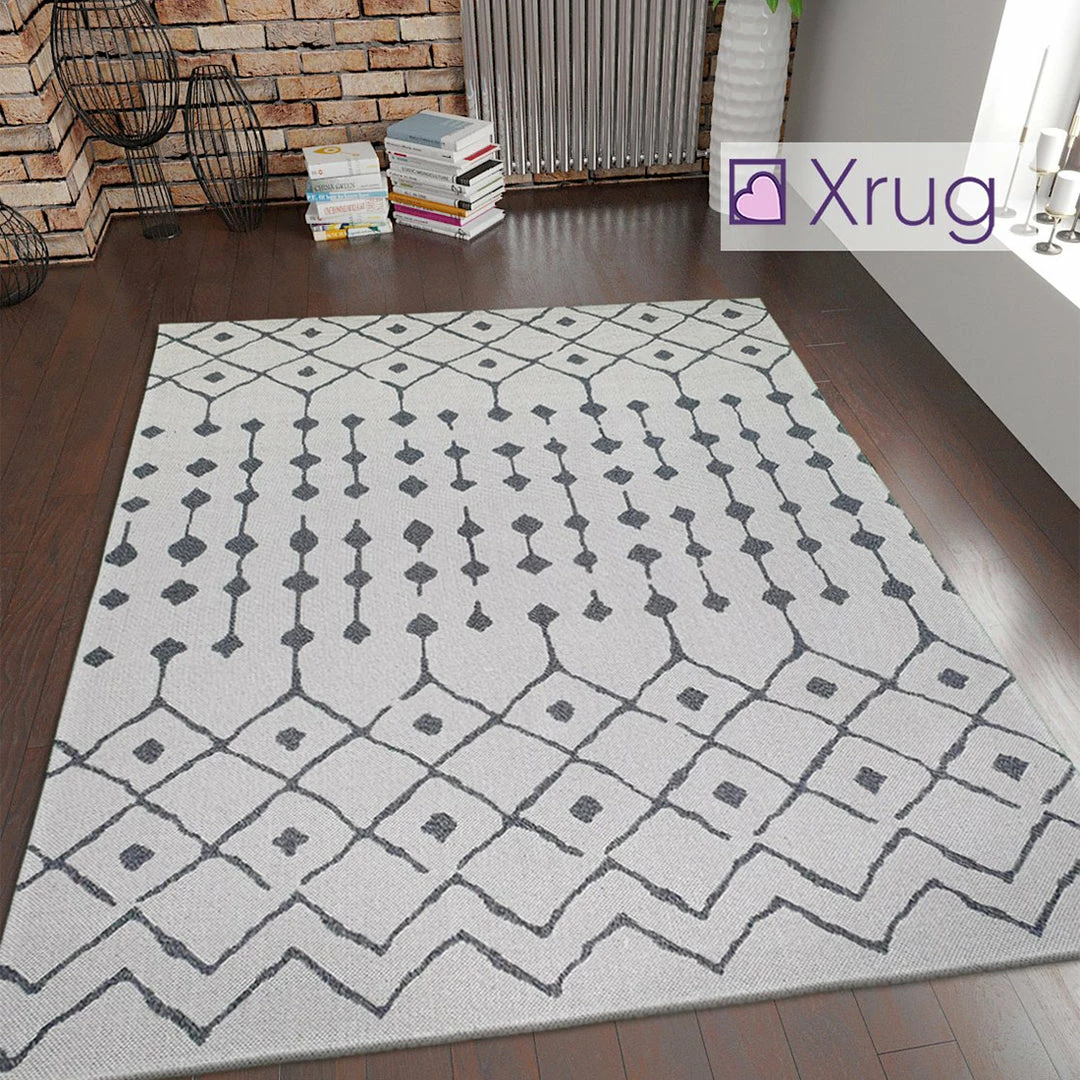 Xrugs Cream Diamond Rug 100% Cotton Washable Flat Weave Mat Woven Living Room Bedroom Carpet Small Extra Large Small Cotton Rugs 1 Xrugs Cream Diamond Rug 100% Cotton Washable Flat Weave Mat Woven Living Room Bedroom Carpet Small Extra Large Small Cotton Rugs