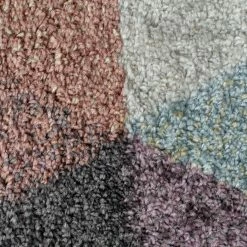 Xrugs Diamond Rug Multi Colour Pastel Hand Carved Pattern Small Large Woven Carpet Mat