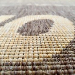 Xrugs Kitchen Rug Runner Hallway Hard Wearing Carpet Brown Flat Pile Sisal Look Patterned Indoor Mat