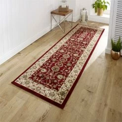 Xrugs Vintage Oriental Rug Red Cream Green Thick Carpet Large XL Small Runner Carpet Runners