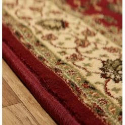 Xrugs Vintage Oriental Rug Red Cream Green Thick Carpet Large XL Small Runner Carpet Runners