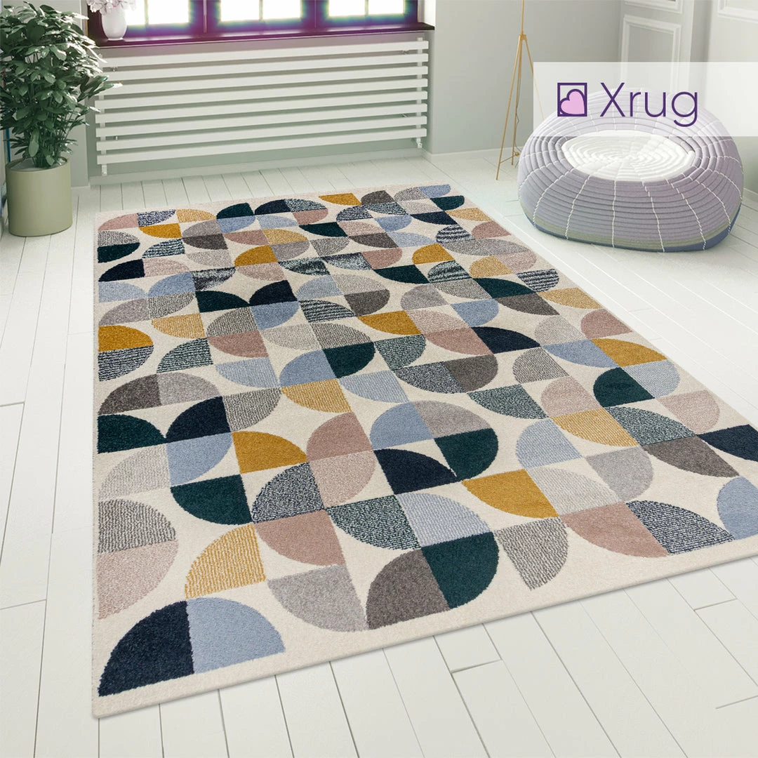 Xrugs Modern Grey Yellow Rug Geometric Patterned Living Room Bedroom Carpet Runner Mat 1 Xrugs Modern Grey Yellow Rug Geometric Patterned Living Room Bedroom Carpet Runner Mat