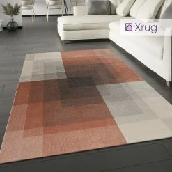 Xrugs Pink And Grey Rug Modern Geometric Pattern Large Small Abstract Room Runner Mat