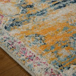 Xrugs Distressed Blue And Mustard Rug Large Small Vintage Oriental Multi Colour Carpet Modern 11 Xrugs Distressed Blue And Mustard Rug Large Small Vintage Oriental Multi Colour Carpet Modern
