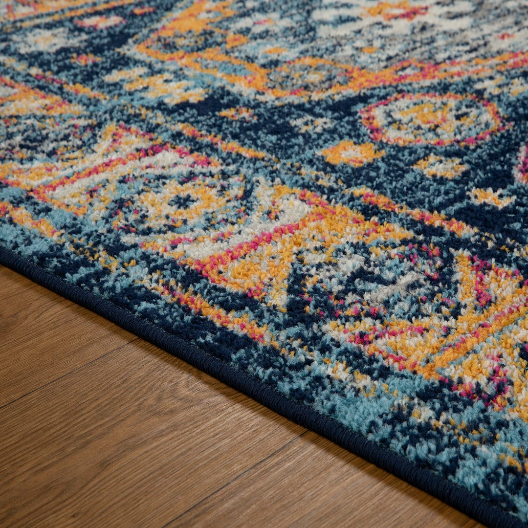 Xrugs Vintage Distressed Navy Rug Large Small Modern Woven Carpet Living Room Bedroom 4 Xrugs Vintage Distressed Navy Rug Large Small Modern Woven Carpet Living Room Bedroom