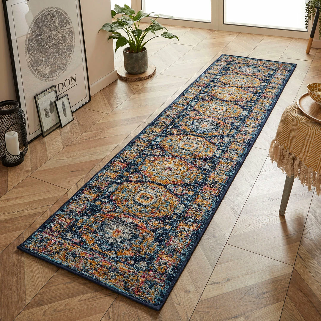 Xrugs Vintage Distressed Navy Rug Large Small Modern Woven Carpet Living Room Bedroom 6 Xrugs Vintage Distressed Navy Rug Large Small Modern Woven Carpet Living Room Bedroom