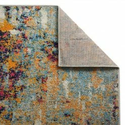 Xrugs Distressed Abstract Rug Multicoloured Carpet Large Small For Living Room Bedroom