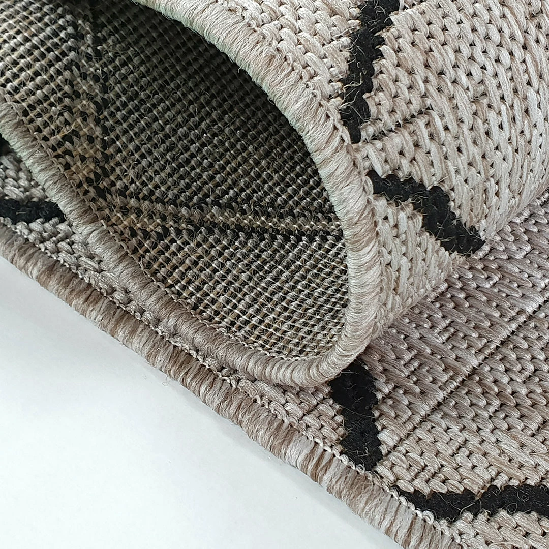 Xrugs Kitchen Grey Cream Rug Flat Weave Jute Look Berber Pattern Carpet Mat Small Large Runner