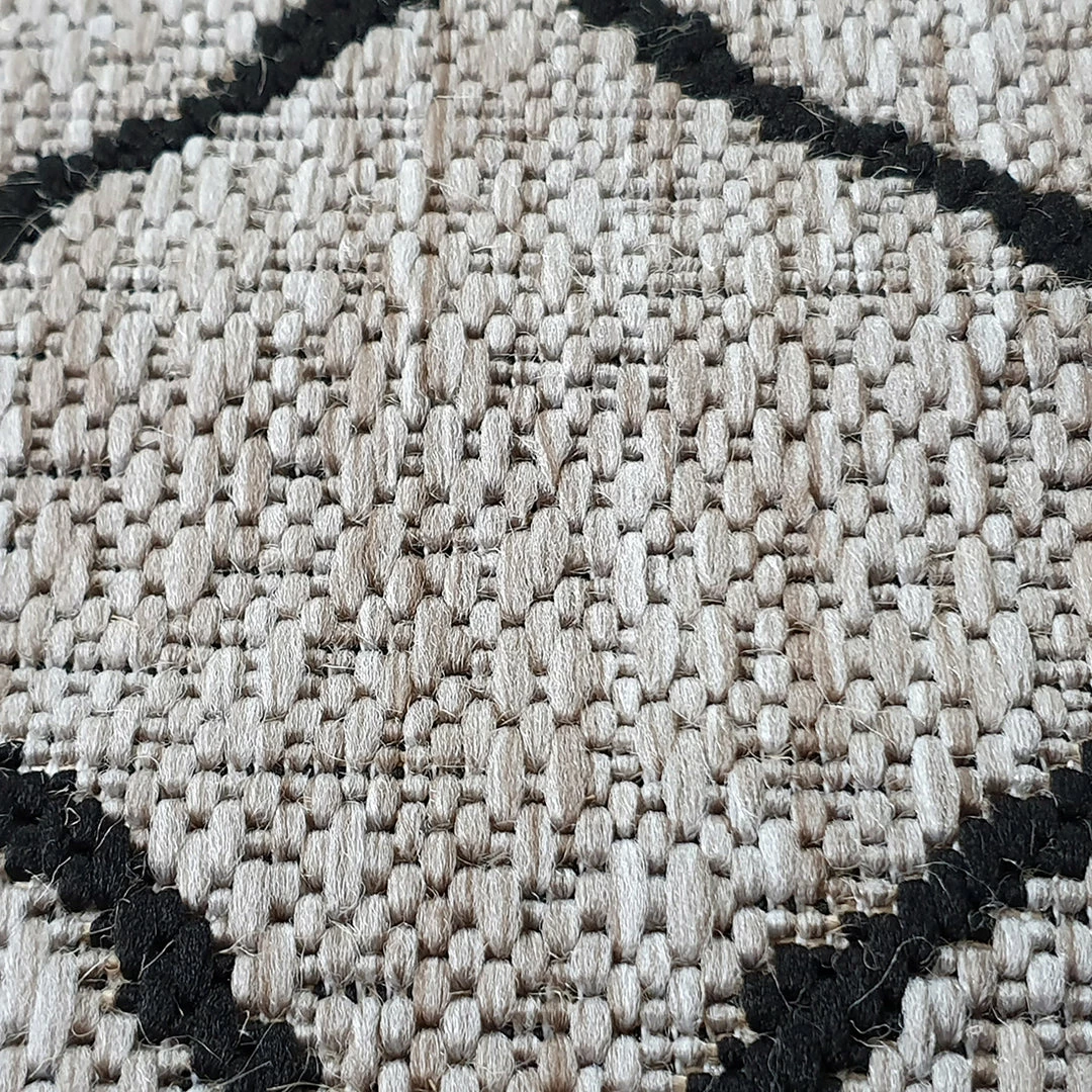 Xrugs Kitchen Grey Cream Rug Flat Weave Jute Look Berber Pattern Carpet Mat Small Large Runner