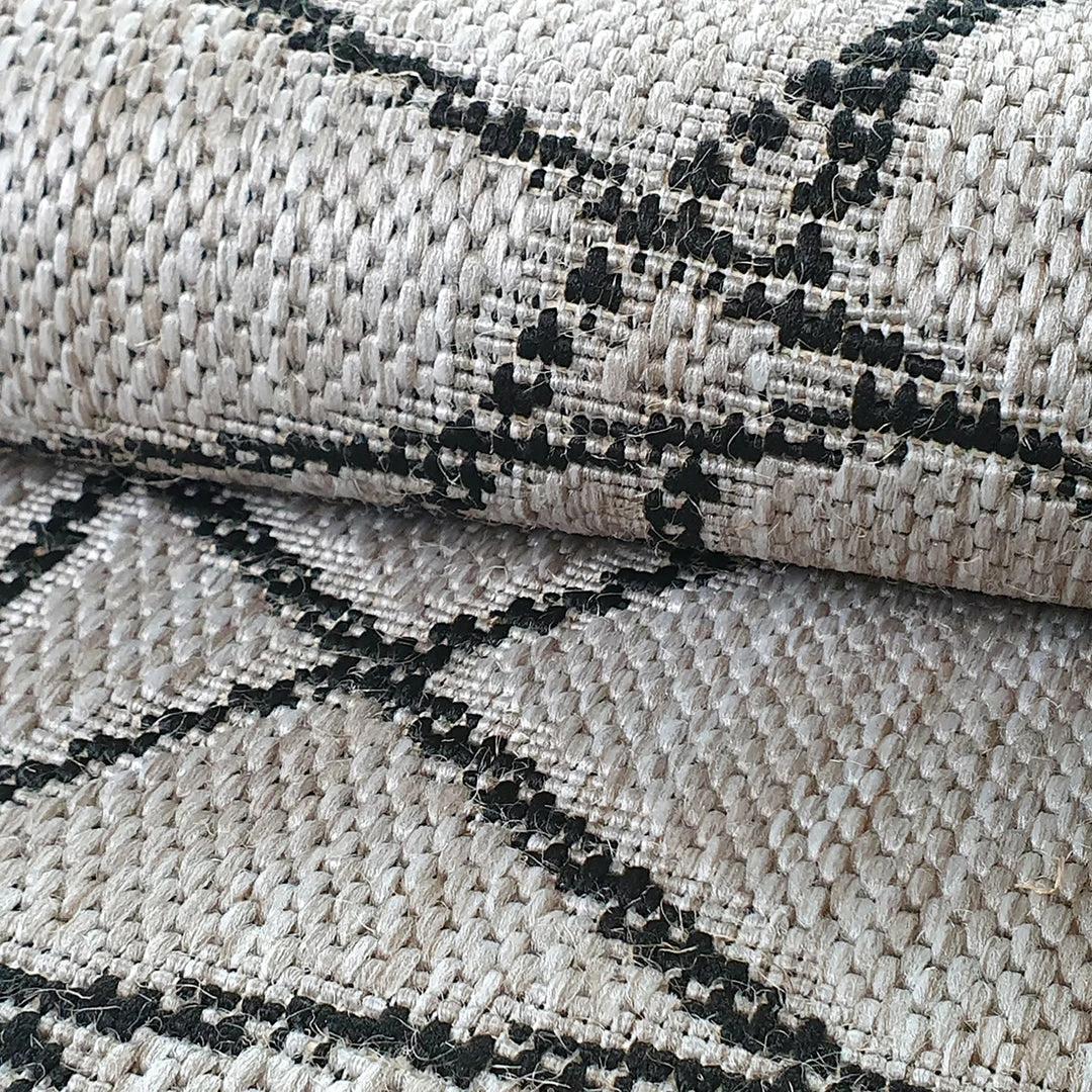 Xrugs Grey Kitchen Rug Flat Weave Small Large Runner Geometric Patterned Flat Pile Mat