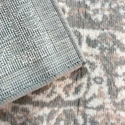 Xrugs Grey Oriental Rug Small Large Floral Pattern New Mat Low Pile Living Room Carpet