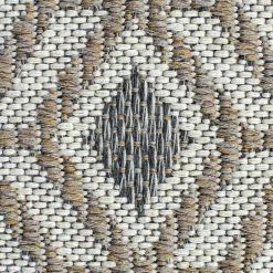 Xrugs Cotton Floor Rug 100% Natural Cream Brown Grey Recycled Washable Carpet Woven Mat