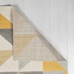 Xrug Modern Grey Yellow Ochre Rug Geometric Long Runner Woven Rug Small Extra Large Living Room Carpet New Mat