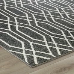 Xrug Outdoor Rugs Outdoor Rug Grey Moroccan Trellis Geometric Patterned Mat For Garden Patio