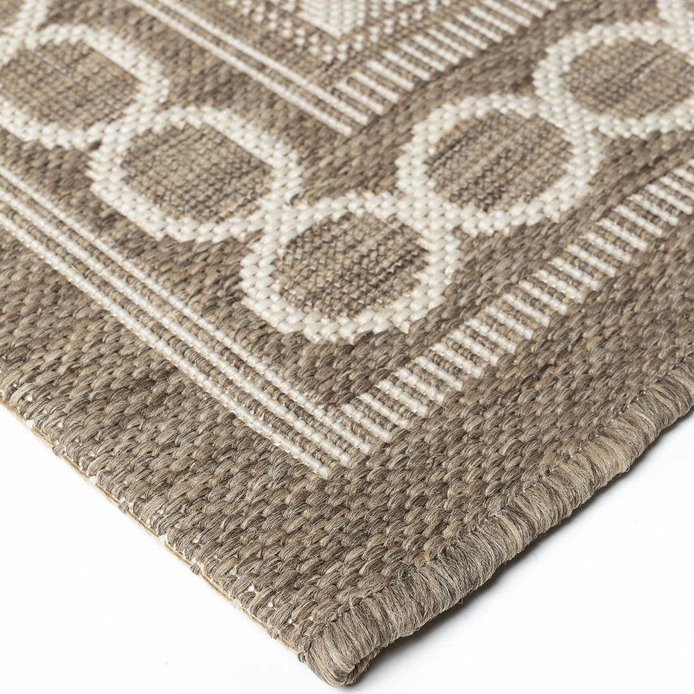 Xrugs Kitchen Rug Taupe Beige Trellis Pattern Floor Mat Flat Woven Hard Wearing Carpet 2 Xrugs Kitchen Rug Taupe Beige Trellis Pattern Floor Mat Flat Woven Hard Wearing Carpet