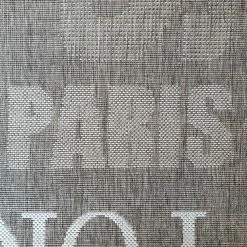 Xrugs Modern Rug Brown Taupe Flat Weave Jute Look Carpet London New York Paris Pattern Kitchen Hall Indoor Carpet Mat