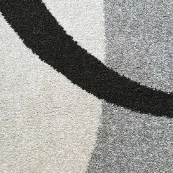 Xrugs Large Modern Rug Grey Ivory Abstract Pattern Mat Woven Small Bedroom Carpet New