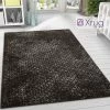 Xrugs Modern Dark Brown Grey Rug Checkered Pattern Short Pile Floor Carpet Living Room & Bedroom Mat