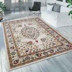 Xrugs Modern Beige Oriental Rug Traditional Carpet Large Small Living Room Bedroom Mat