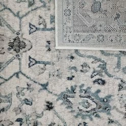 Xrugs Vintage Distressed Rug Grey Blue Faded Oriental Design Large Small Bedroom Carpet Modern