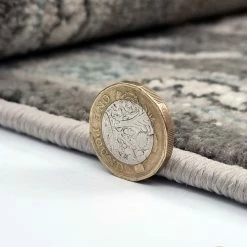 Xrugs Traditional Oriental Rugs Grey Blue Colours Border Floral Pattern Large Carpet Modern