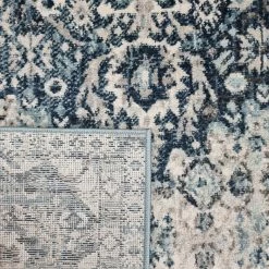 Xrugs Vintage Oriental Rug Grey And Blue Traditional Modern Design Large Small Carpet