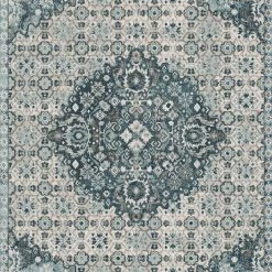 Xrugs Vintage Oriental Rug Grey And Blue Traditional Modern Design Large Small Carpet