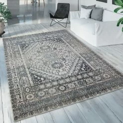 Xrugs Traditional Oriental Rug Grey Blue Vintage Modern Design Large Small Room Carpet