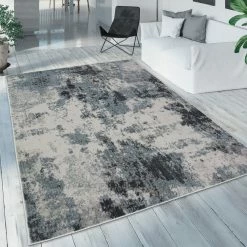 Xrugs Marble Rug Grey Blue Modern Design Carpet Large Small Living Room Bedroom Mat