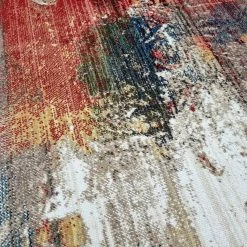 Xrugs Modern Designer Abstract Rug Distressed Multicoloured Colourful Carpet Large Small Runner Living Room Bedroom Area Mat