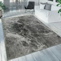 Xrugs Runners Marble Rug Grey Black Striped Pattern Large Small Living Room Bedroom Runner Mat