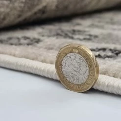 Xrugs Cream And Grey Rug Modern Vintage Pattern Bedroom Living Room Large Small Carpet