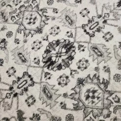 Xrugs Oriental Rug Cream Grey Colours Modern Vintage Border Pattern Living Room Mats