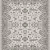 Xrugs Oriental Rug Cream Grey Colours Modern Vintage Border Pattern Living Room Mats
