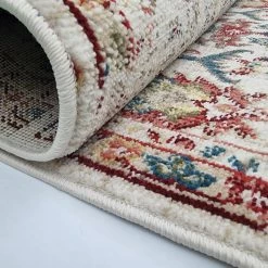 Xrugs Vintage Distressed Rug Beige Traditional Multicoloured Faded Pattern Large Small Modern