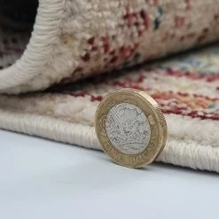 Xrugs Modern Oriental Beige Rug Vintage Distressed Carpet Traditional Large Small Area Mats