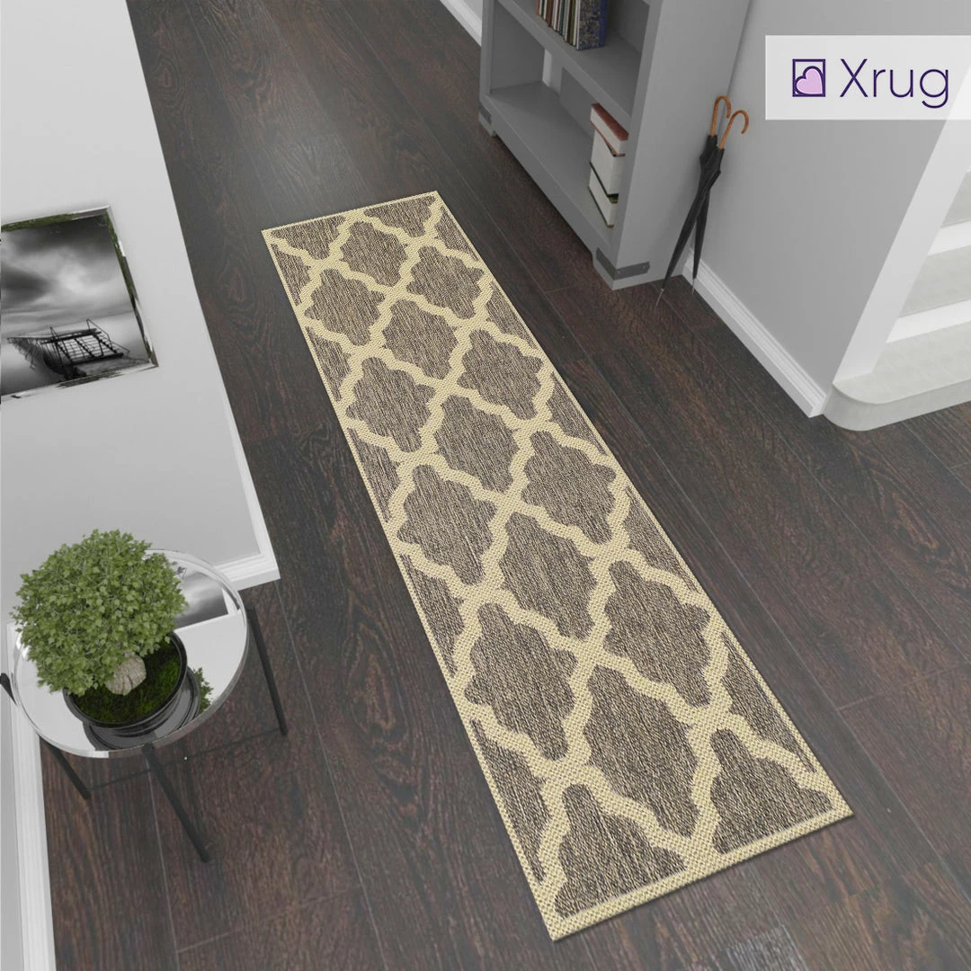 Xrugs Heavy Duty Kitchen Rug Grey Beige Sisal Look Trellis Carpet Mat Runner Small Large 2 Xrugs Heavy Duty Kitchen Rug Grey Beige Sisal Look Trellis Carpet Mat Runner Small Large