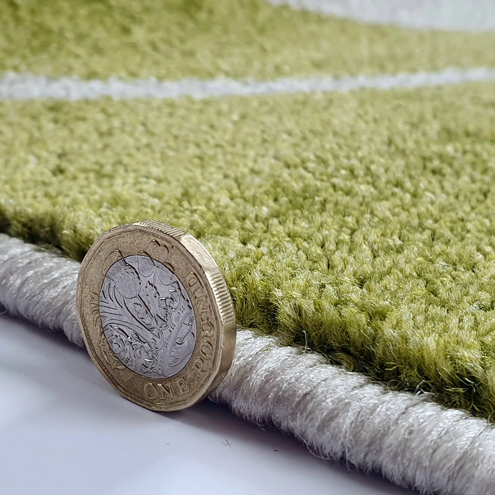 Xrugs Modern Designer Rug Lime Green Ivory Abstract Pattern Carpet Bedroom Lounge Mat