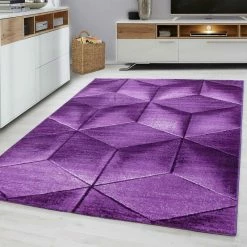 Xrugs Modern Purple Rug Abstract Small Large Geometric Pattern Mat Living Room Carpets