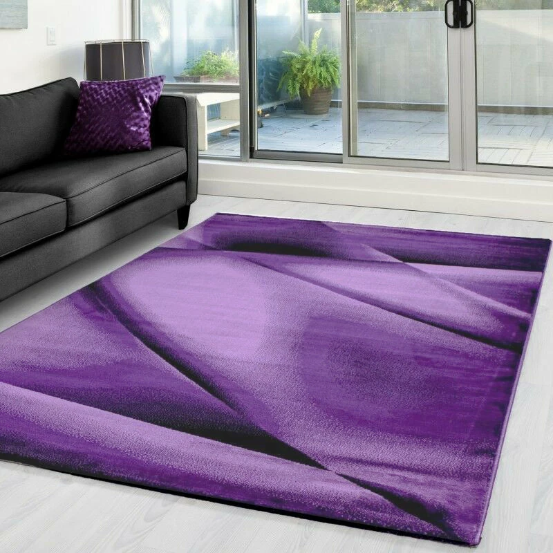Xrugs Modern Purple Rug For Living Room Abstract Pattern Mat Lounge Floor Carpets Hall