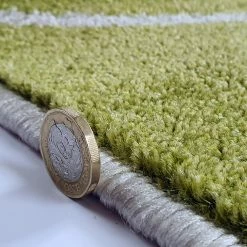 Xrugs Modern Сream And Green Rug Abstract Woven Living Room Bedroom Rug Carpet Mat Large Small