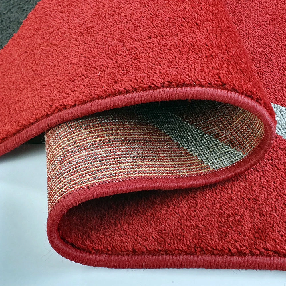 Xrugs Modern Rug Red Black Grey Abstract Pattern Carpet New Small Large Room Floor Mat