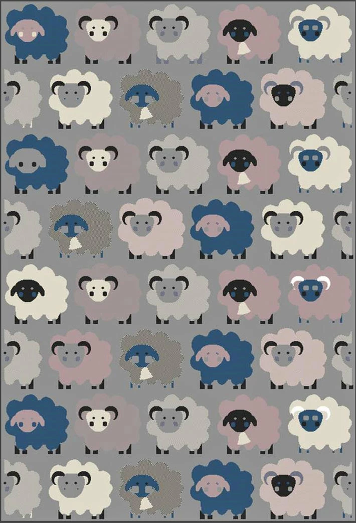 Xrugs Modern Rugs Grey Blue Pink Sheep Pattern Carpet Small Large Living Room Area Mat 5 Xrugs Modern Rugs Grey Blue Pink Sheep Pattern Carpet Small Large Living Room Area Mat