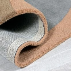 Xrugs Geometric Rug Navy Blue Beige Designer Living Room Large Small Thick Carpet Mat Modern