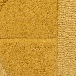Xrugs Modern Yellow Geometric Rug Mustarde Ochre Bedroom Living Room Large Small Carpet Mat