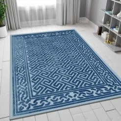 Xrug Navy Blue Rug Extra Large Small Cheap Carpet For Living Room Bedroom Small Flat Weave + Low Pile