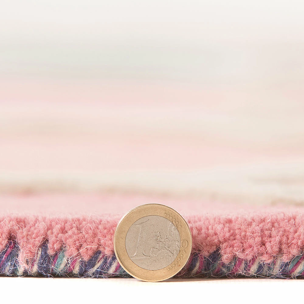 Xrugs Oriental Wool Rug Pink And Blue Modern Pattern Carpet Living Room Lounge Mat New