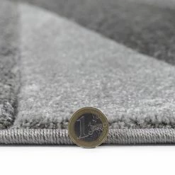 Xrugs Purple And Grey Rug Modern Contour Cut Pattern Carpet Small X Large Bedroom Mat