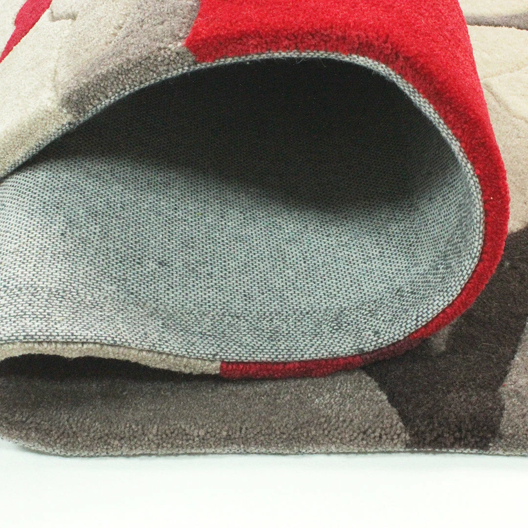 Xrugs Red Beige Rug Thick Soft Carpet Hand Carved Floral Pattern Small Large Circle XL 3 Xrugs Red Beige Rug Thick Soft Carpet Hand Carved Floral Pattern Small Large Circle XL