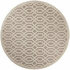 Xrugs Beige Cream Rug Trellis Pattern Geometric Flat Weave Large Small Runner Round Circle Carpet Mat